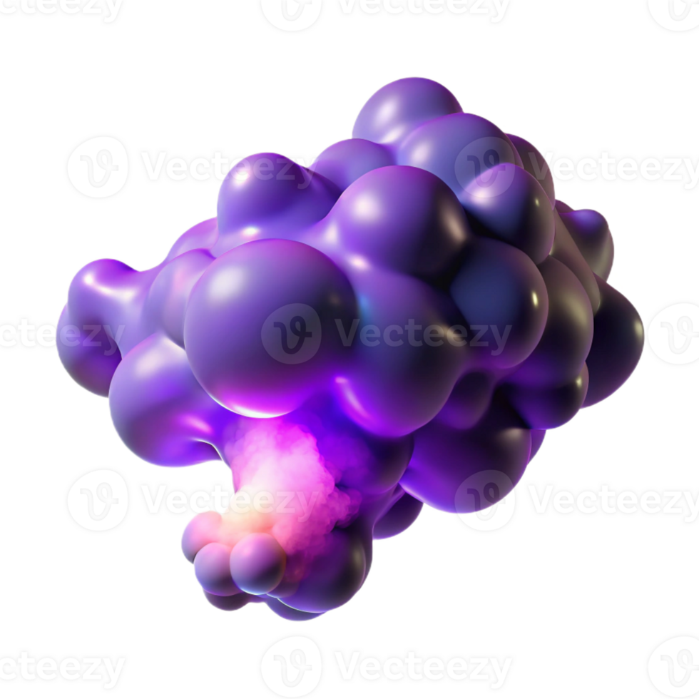 elegant creative A Cloud of Iridescent Smoke Swirling An detailed png