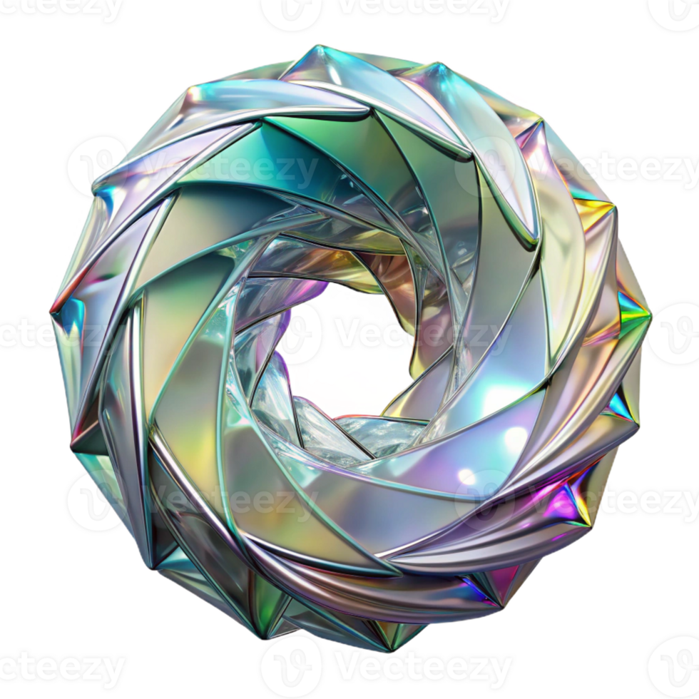 beautiful traditional Shattered Glass Shards Forming a Swirling professional png