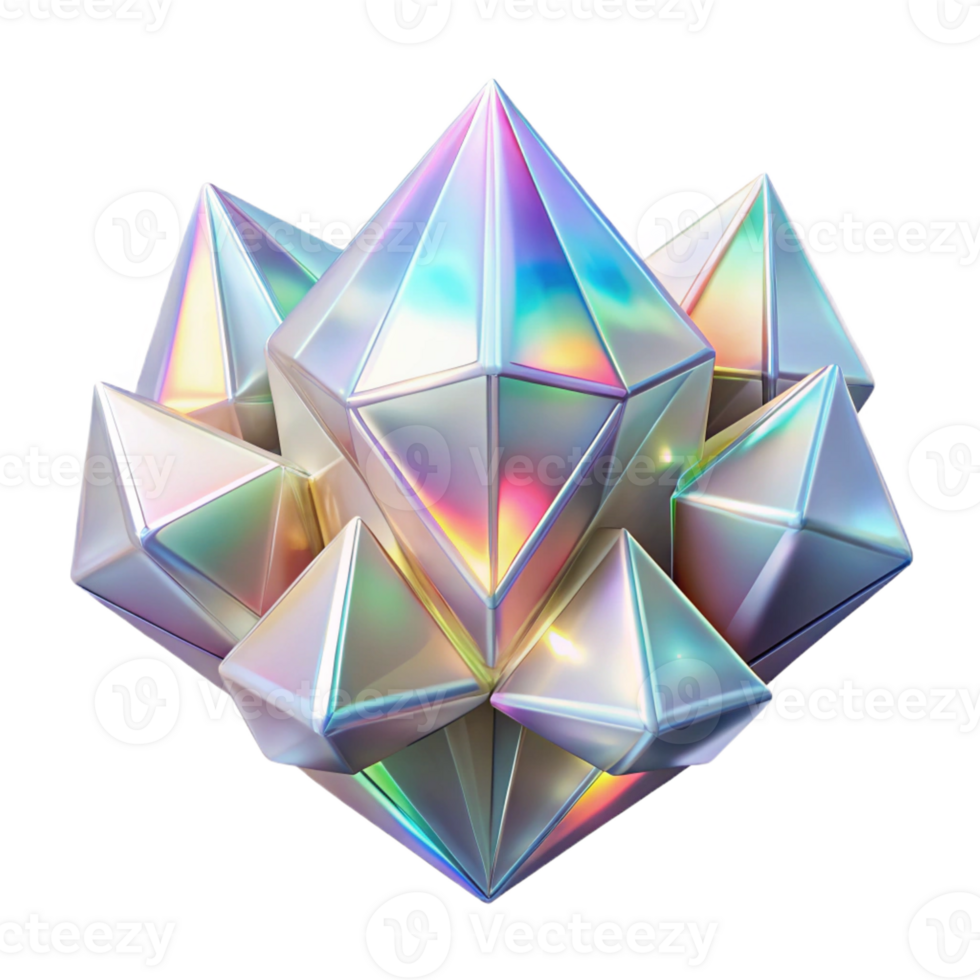 magnificent vintage A Cluster of Crystalline Structures Refra high quality png