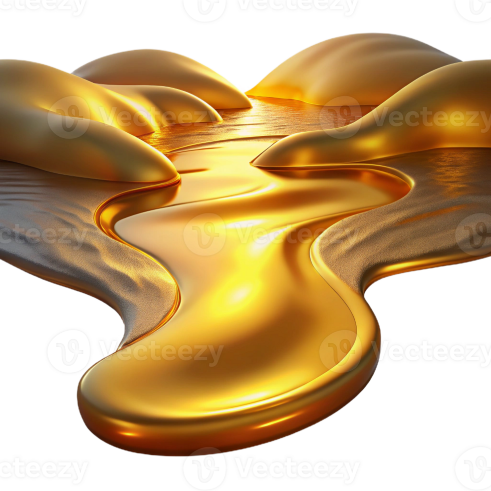 wonderful artistic A Flowing River of Liquid Gold Reflectin exclusive png