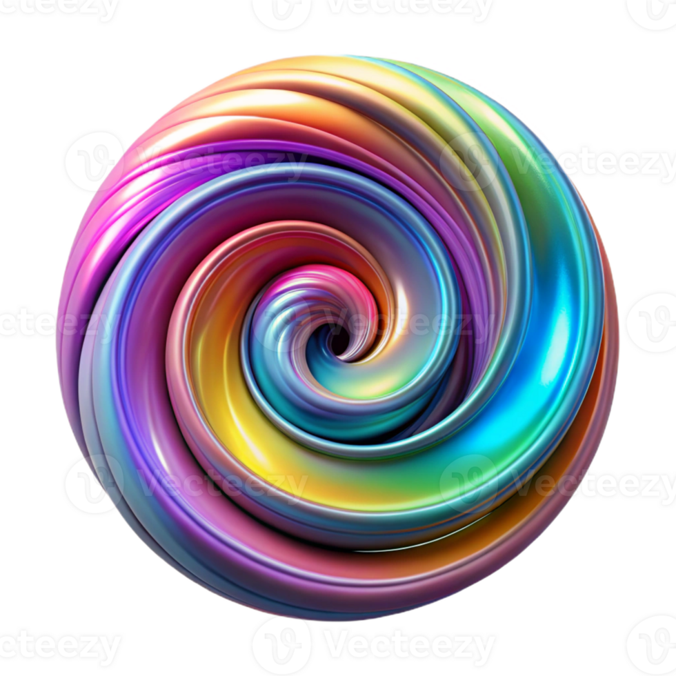 elegant modern Swirling Vortex of Colorful Liquid genuine png