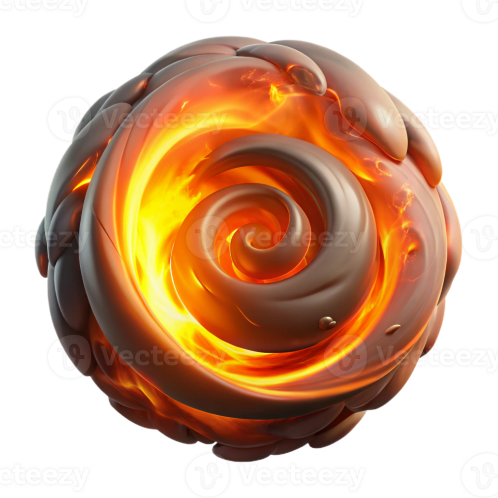 serene abstract Fiery Smoke Vortex exclusive png