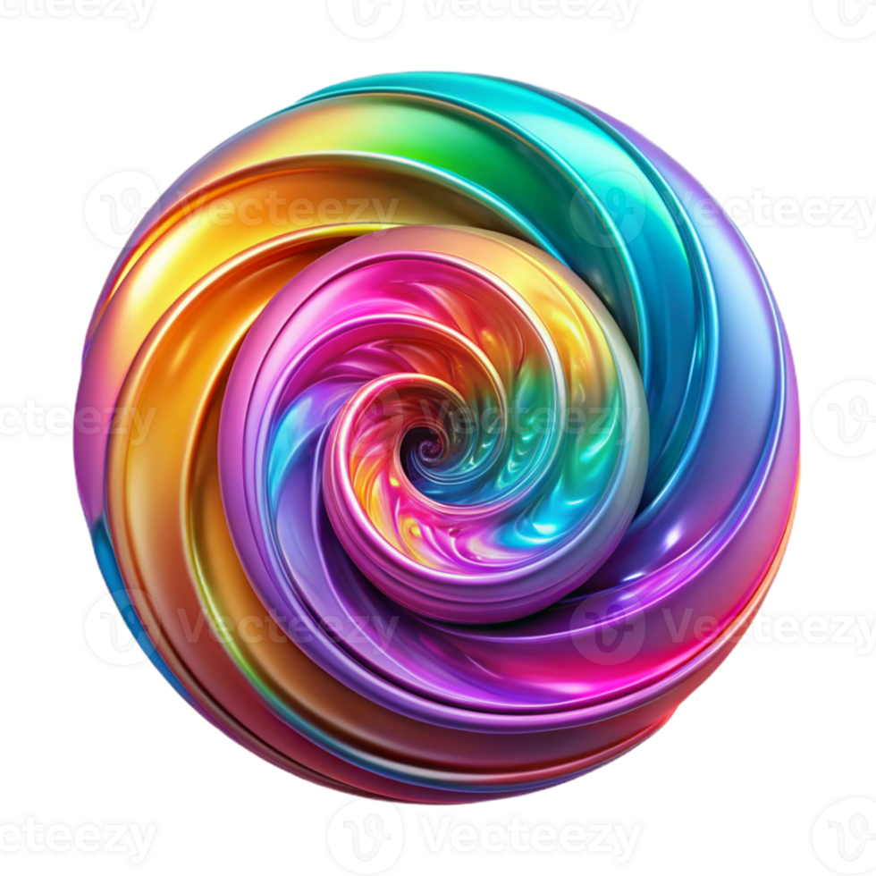 serene traditional A Swirling Vortex of Colorful Liquid Fo premium png