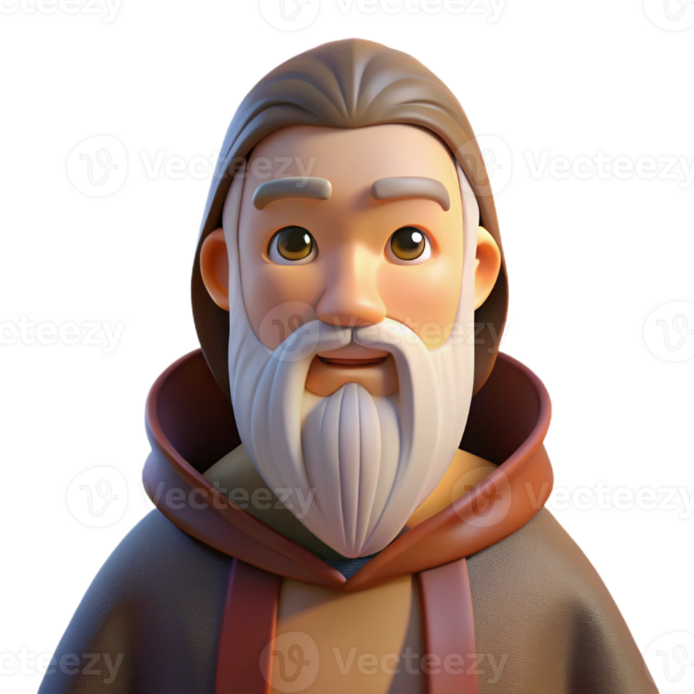 extraordinary modern A Man with a Long Flowing Beard and Wise exclusive png