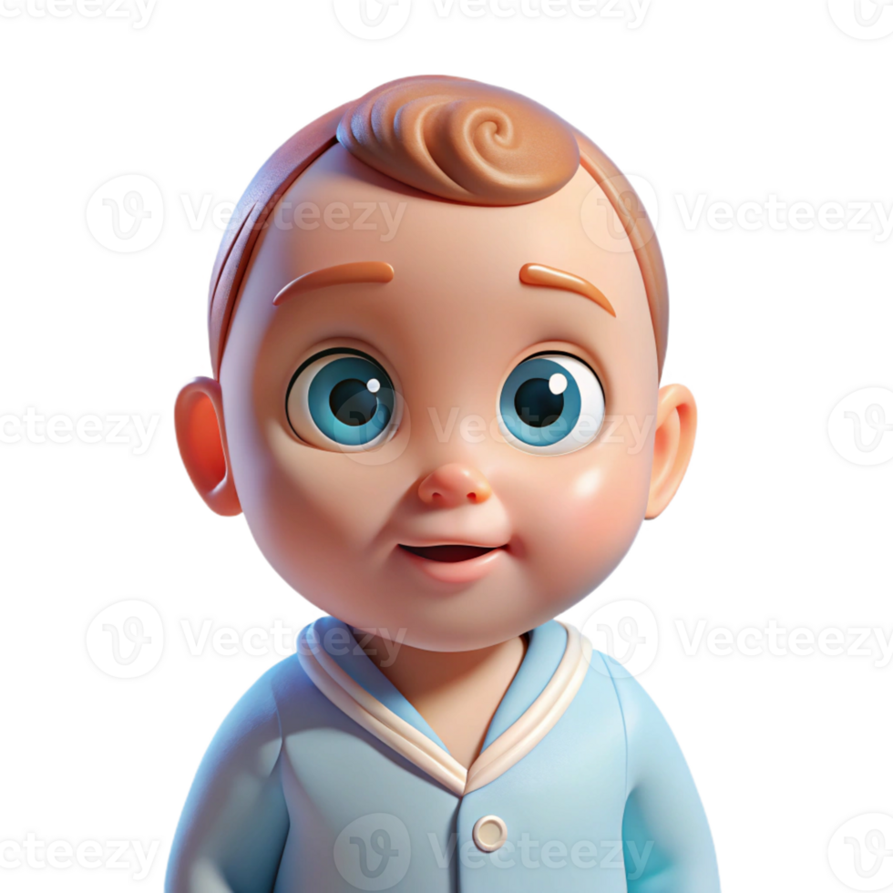magnificent minimalist A Baby with Wide Innocent Eyes Wearing high quality png