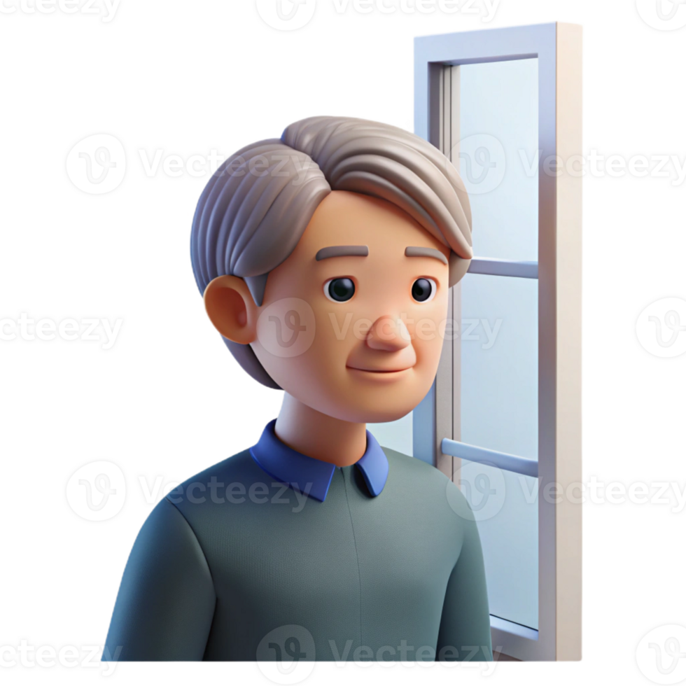 impressive rustic A Middle Aged Person with a Thoughtful E high quality png