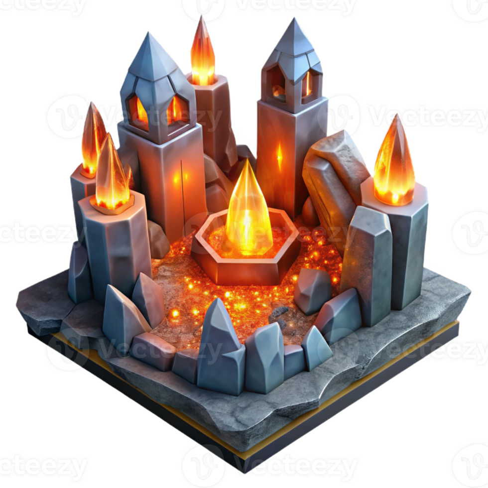 vibrant minimalist A Subterranean Dwarven City Carved From exclusive png