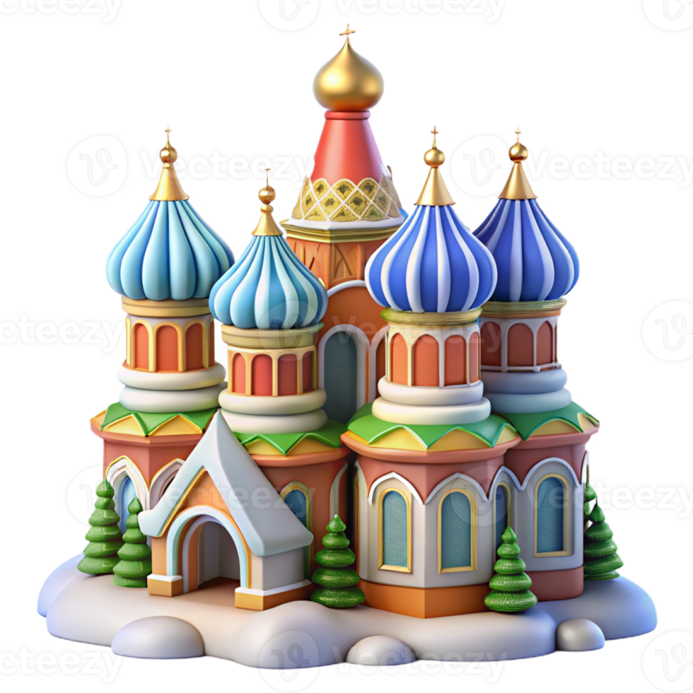 vibrant traditional A Traditional Russian Orthodox Church Col high quality png