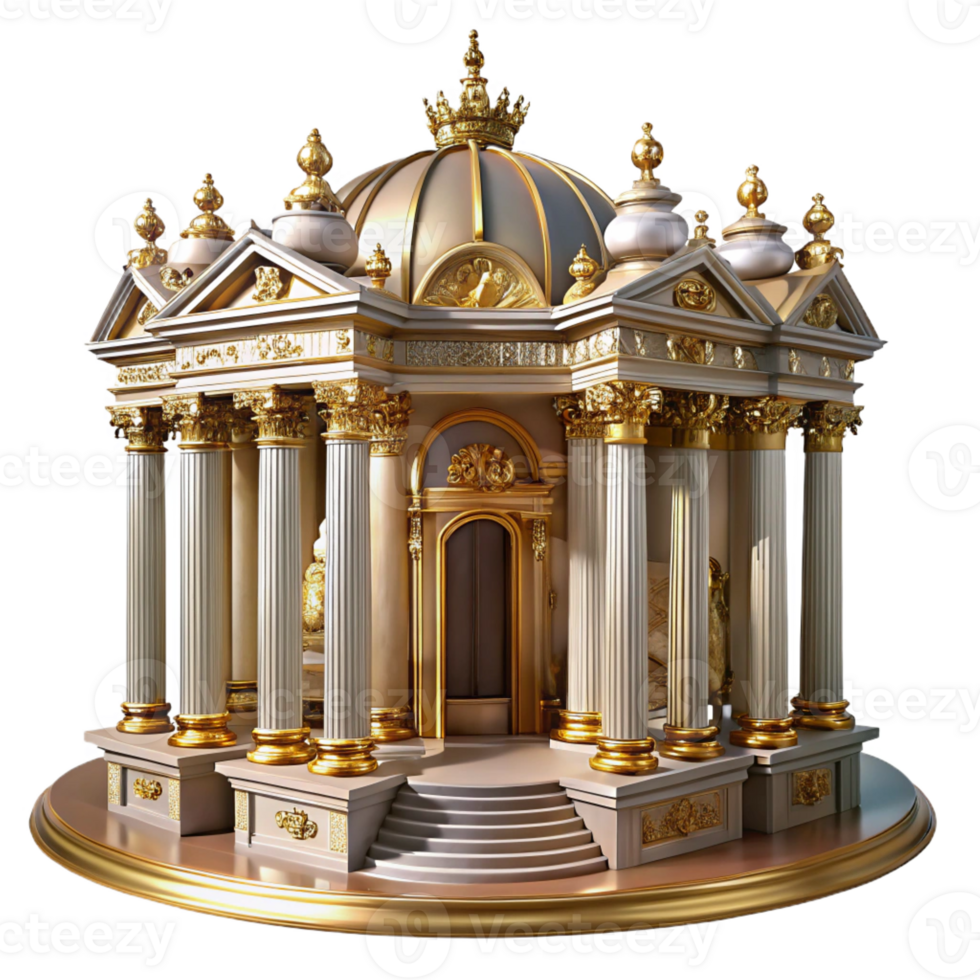 elegant abstract A Grand Baroque Palace Ornate Gold Deta authentic png