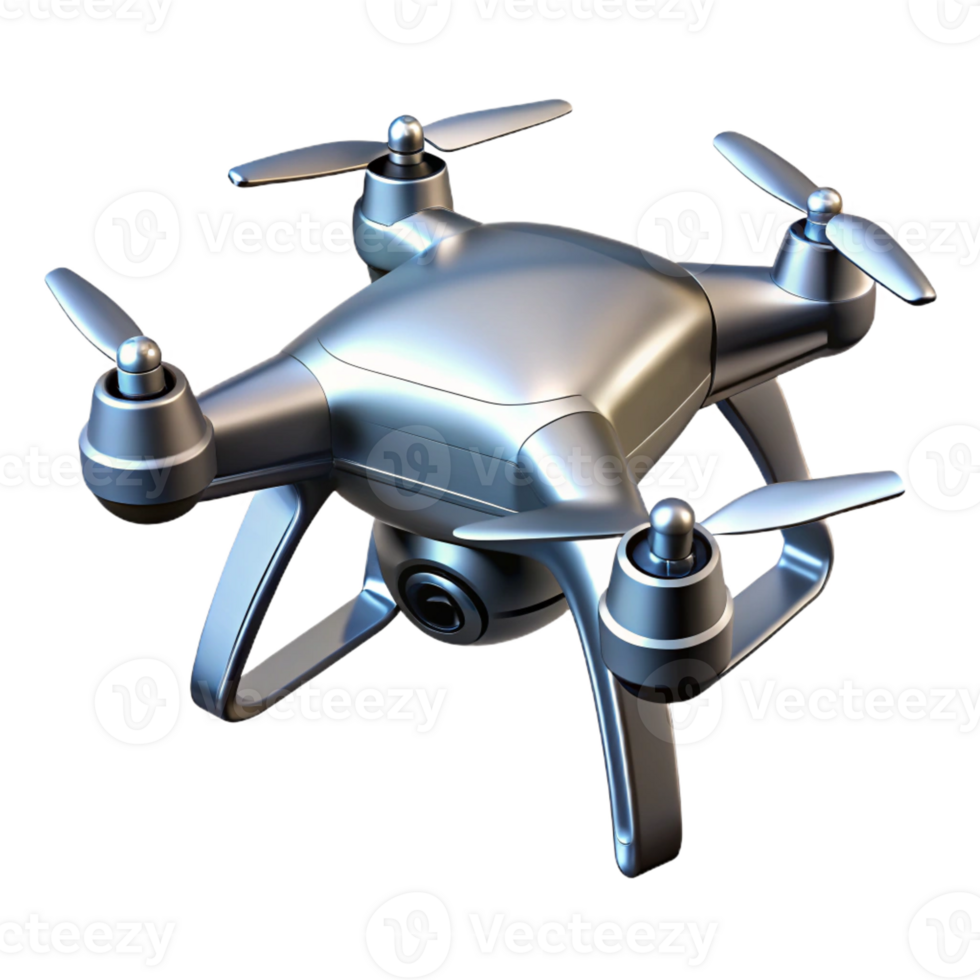 elegant contemporary A Lone Drone Hovering in the Air Sleek detailed png