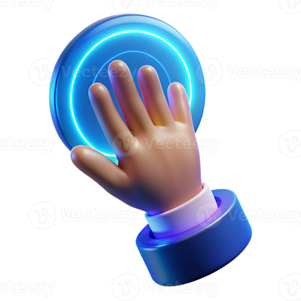 impressive rustic A Hand Reaching out to Touch a Holographic 4K png