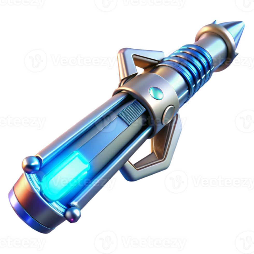 magnificent creative A Futuristic Weapon Sleek and Metallic G professional png