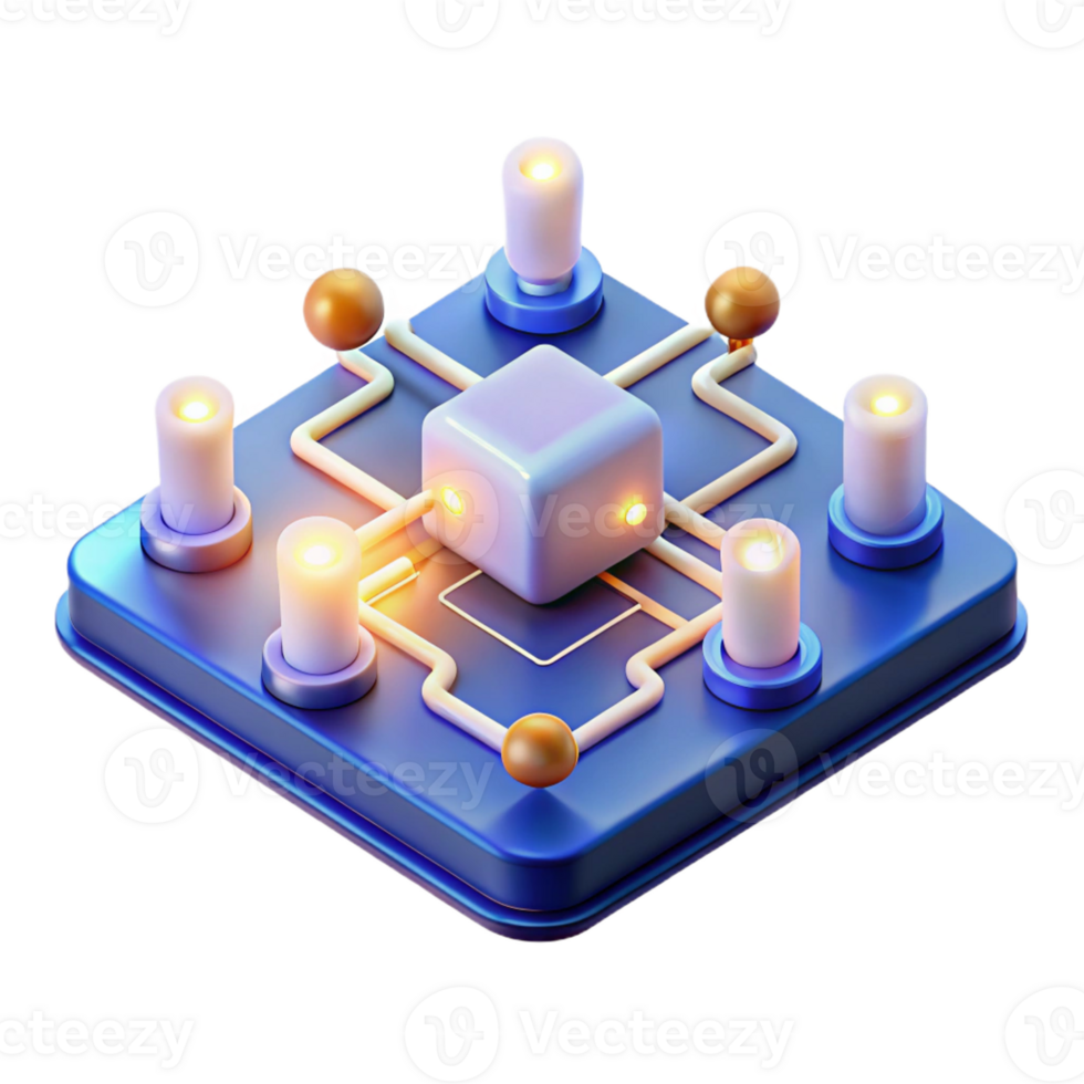 wonderful classic A Circuit Board with Glowing Pathways Int professional png