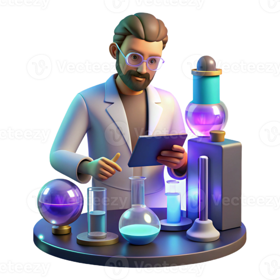 beautiful contemporary A Scientist Working in a Laboratory Sur professional png