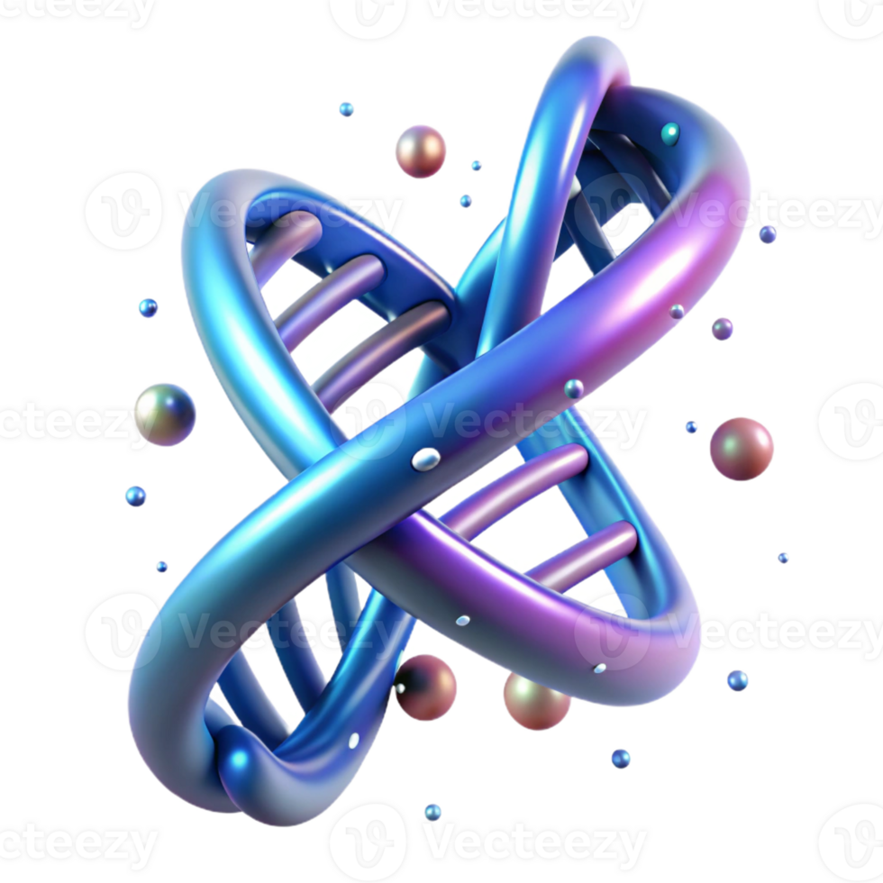 dramatic rustic A Dna Double Helix Rotating Slowly Compos 4K png