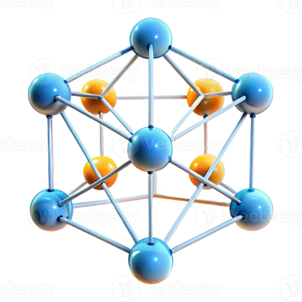 beautiful creative A Network of Interconnected Nodes Glowing high quality png