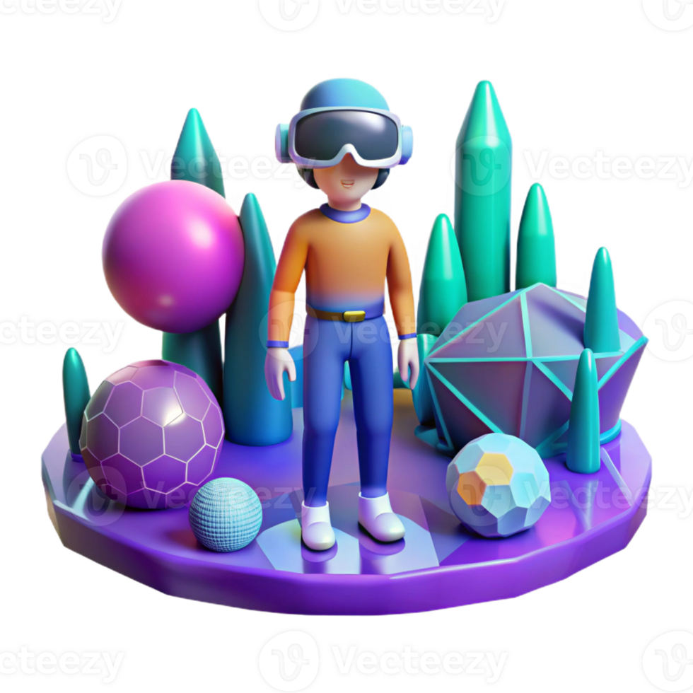 elegant classic A Solitary Figure in a Virtual Reality H original png