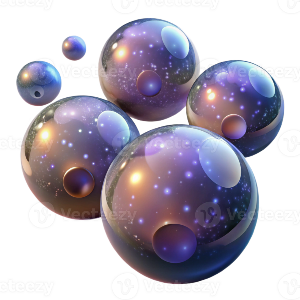 impressive modern A Field of Floating Translucent Orbs Wi authentic png