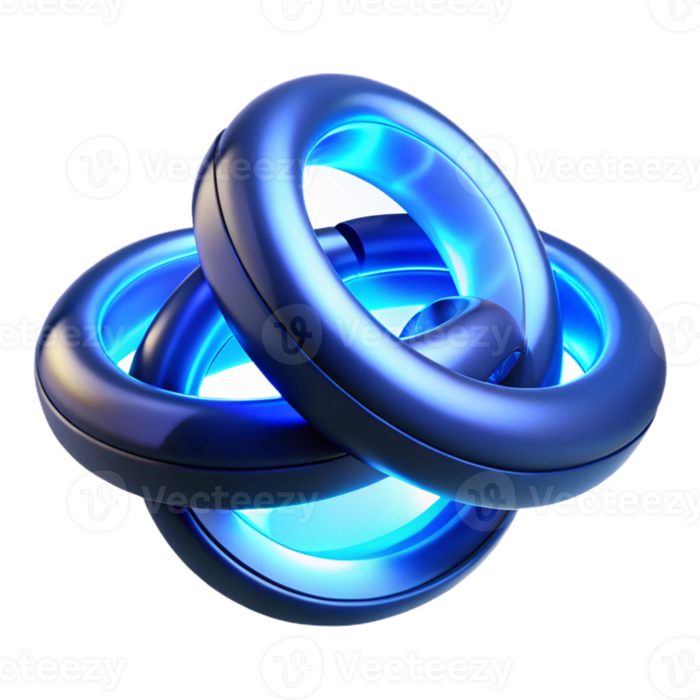 wonderful contemporary A Series of Interconnected Glowing Rings exclusive png