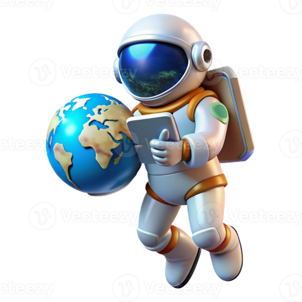 serene abstract A Lone Astronaut Floating in Space Holdi original png