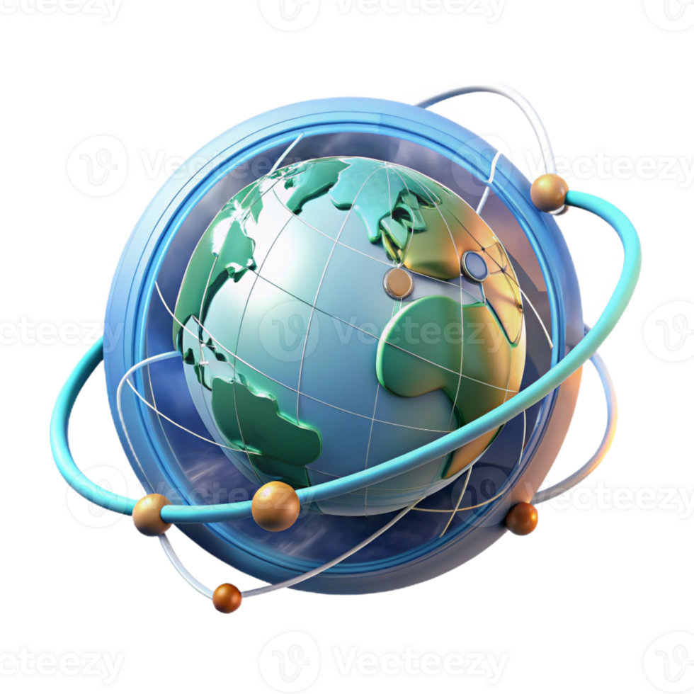 beautiful creative A Holographic Projection of the Earth Rot high resolution png