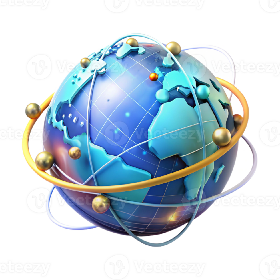 serene contemporary A Holographic Projection of the Earth Rot high resolution png