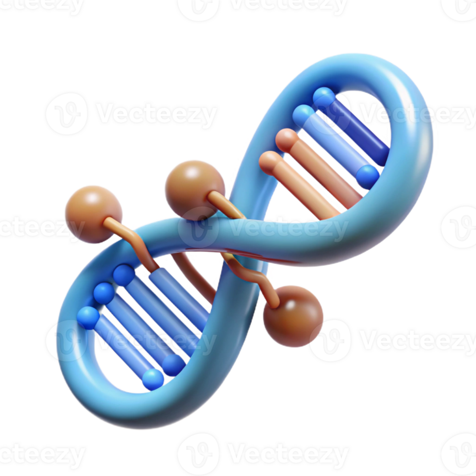 elegant artistic A Dna Strand Morphing Into a Binary Code 4K png