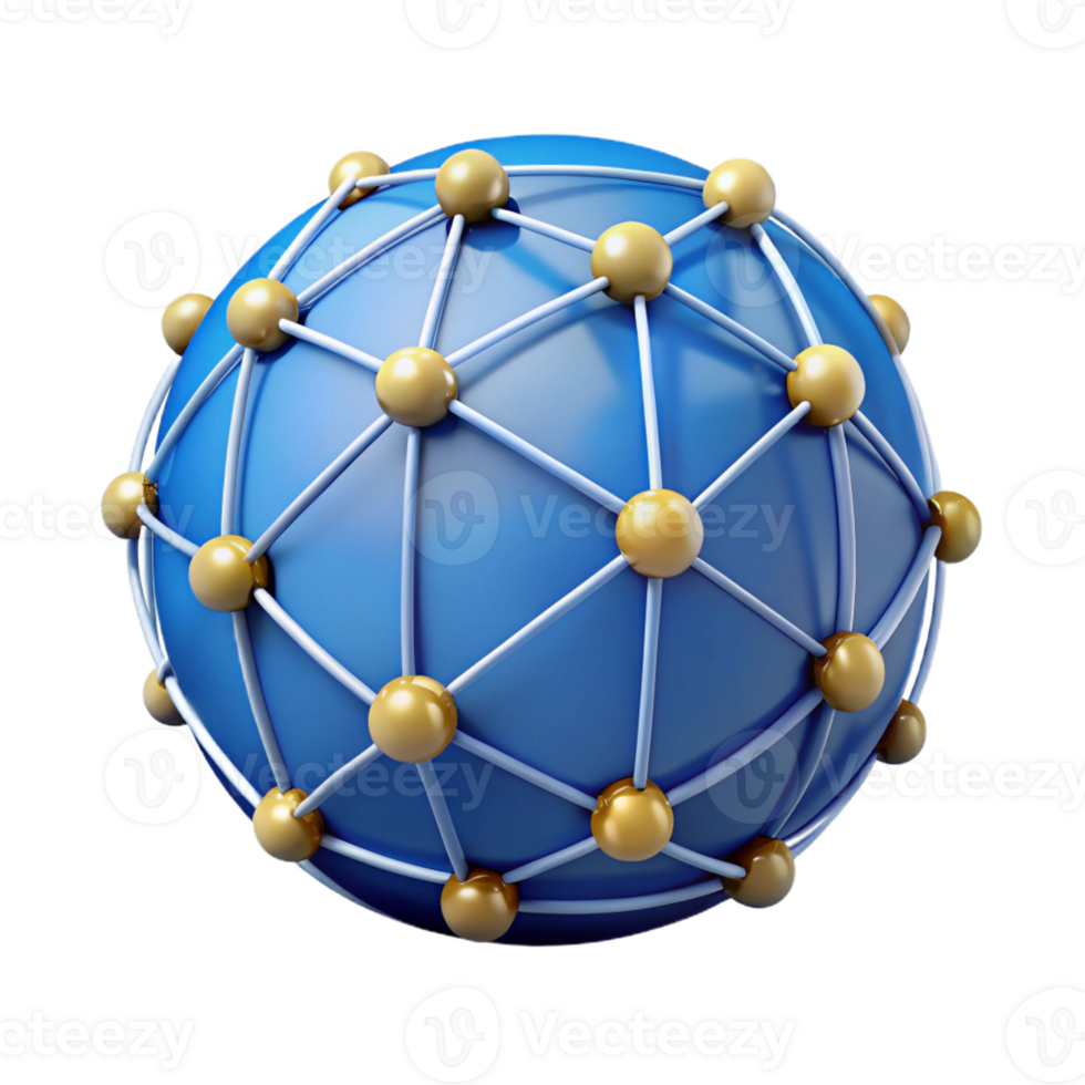 beautiful classic A Network of Interconnected Nodes Formin detailed png