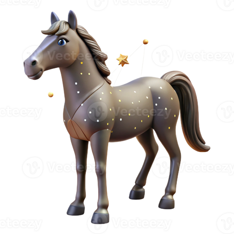 dramatic modern A Wise Old Centaur Gazing at a Celestial authentic png