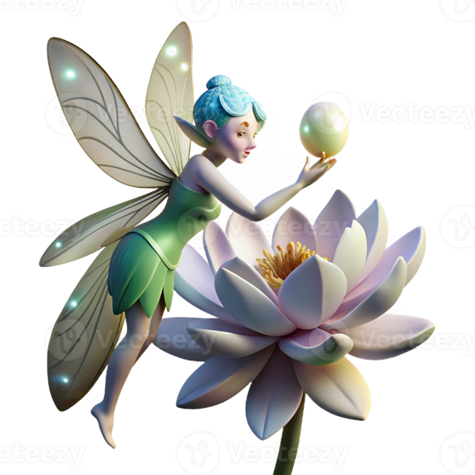 vibrant contemporary A Whimsical Fairy with Iridescent Dragonf high quality png