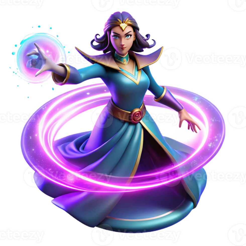 beautiful modern A Powerful Sorceress Summoning a Swirling premium png
