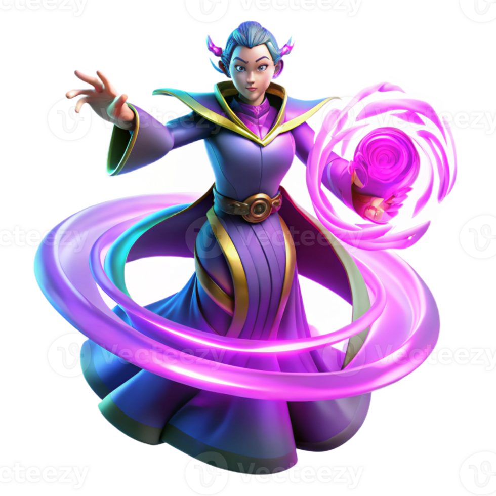 wonderful traditional A Powerful Sorceress Summoning a Swirling authentic png