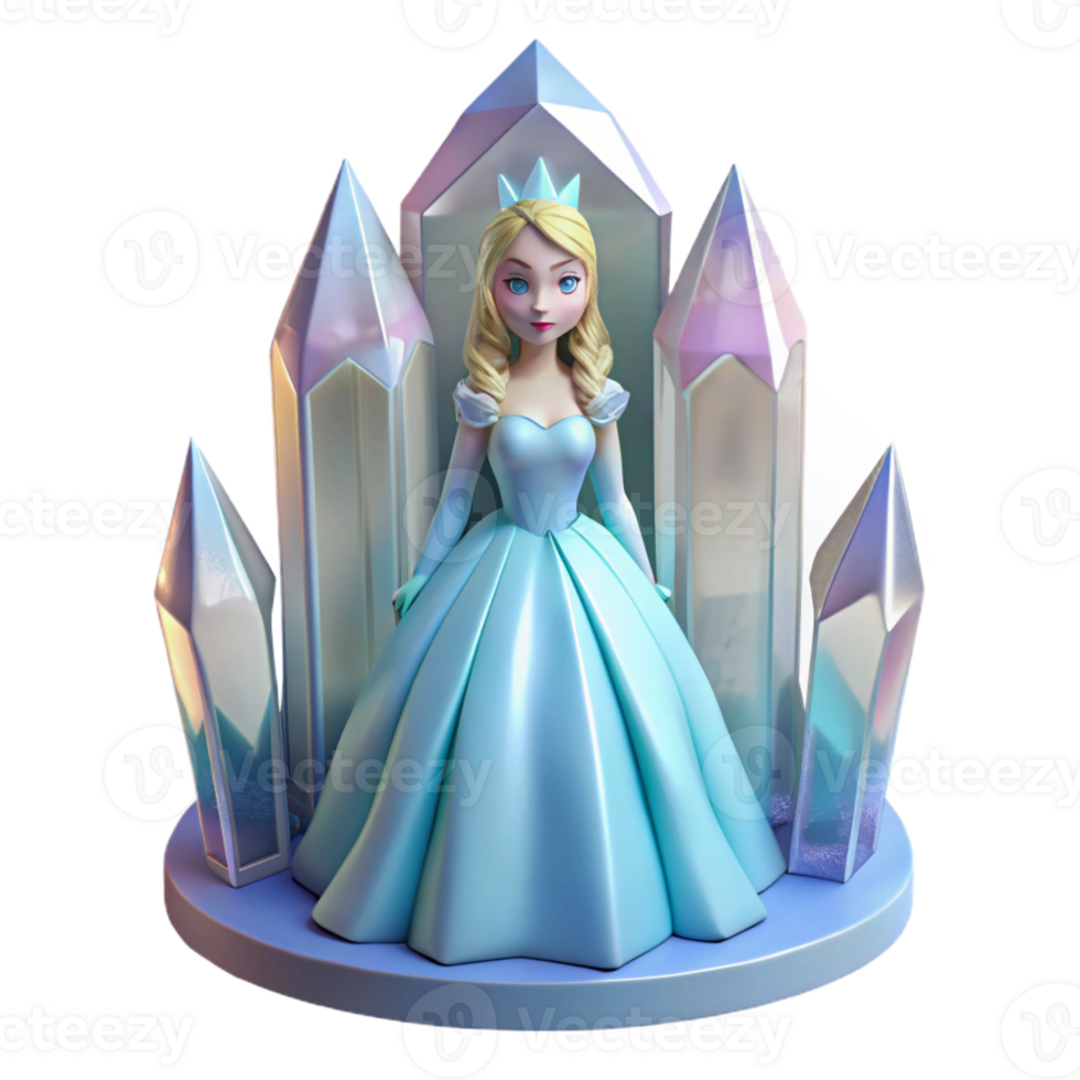 wonderful minimalist A Princess Trapped in a Crystal original png