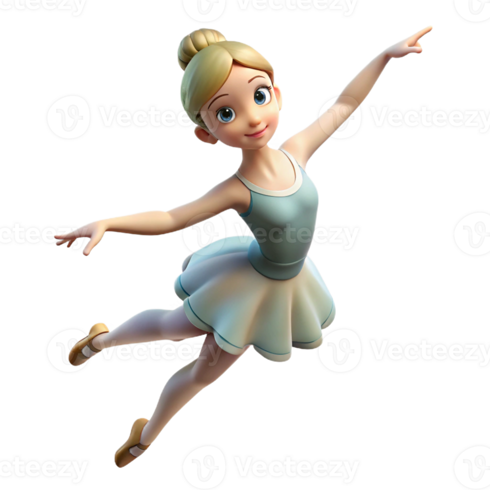 serene creative Portrait of a Graceful Ballerina in Mid Ai premium png