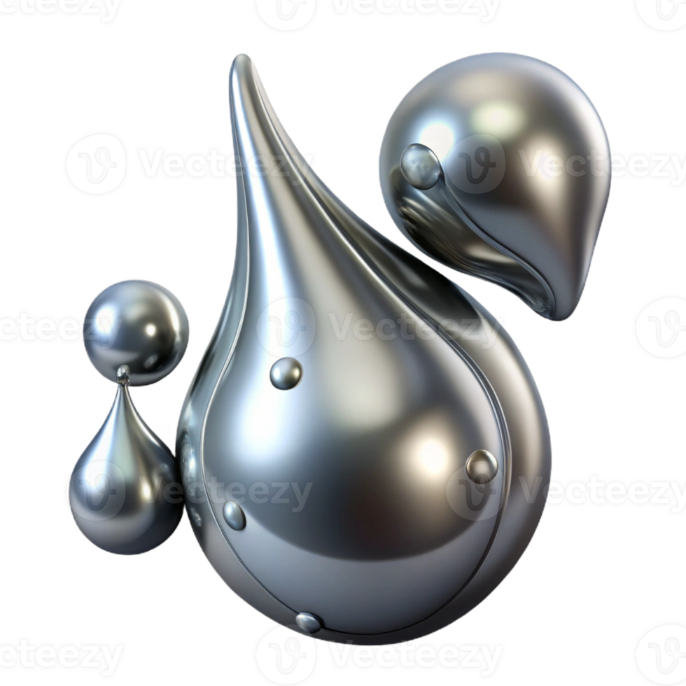 extraordinary traditional Mercury Droplets Merging and Separating high quality png