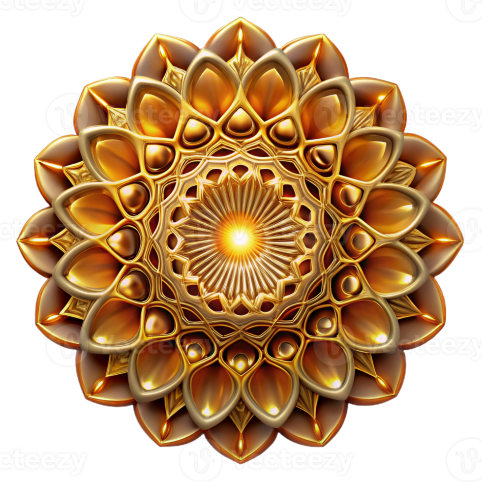 magnificent abstract A Complex Intricate Mandala Pattern Radia high quality png