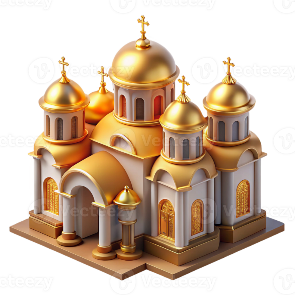 impressive artistic Byzantine Church with Intricate Mosaics exclusive png