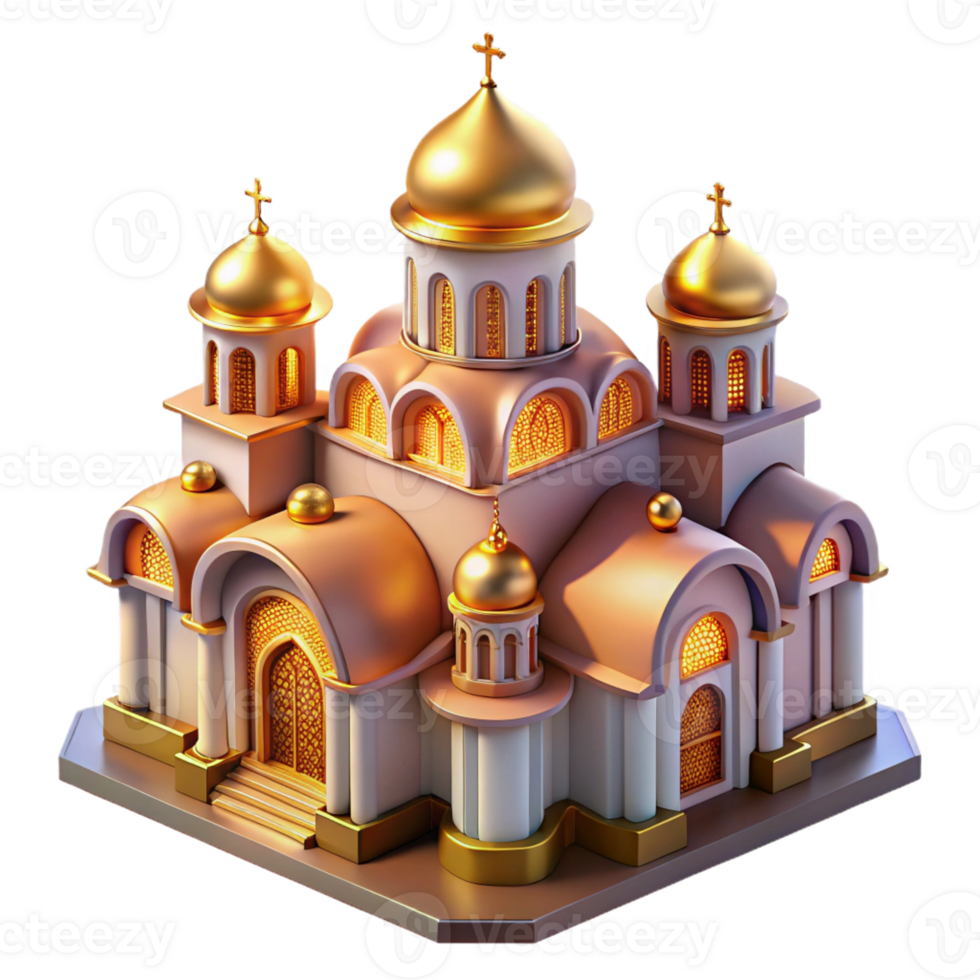 magnificent abstract Byzantine Church with Intricate Mosaics premium png