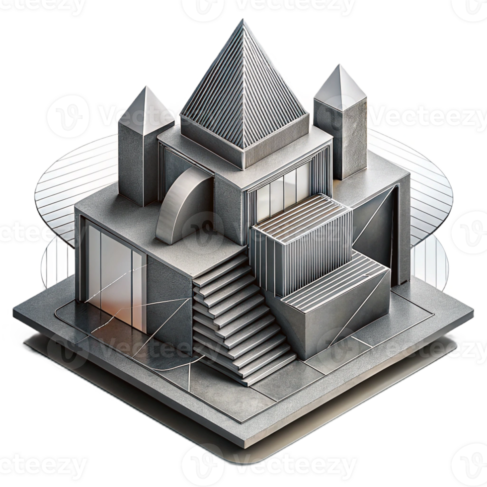 wonderful rustic Conceptual Architectural Sketch with Dynam high quality png