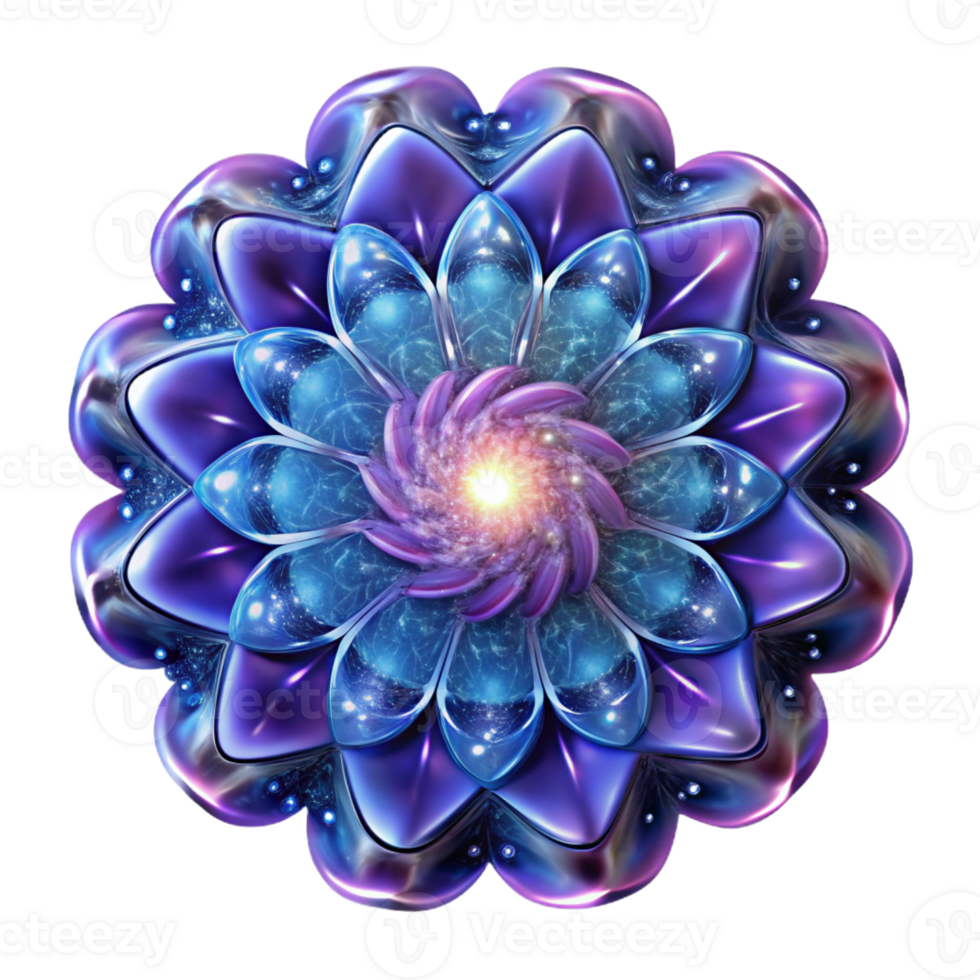dramatic artistic A Complex Fractal Pattern Resembling a N genuine png