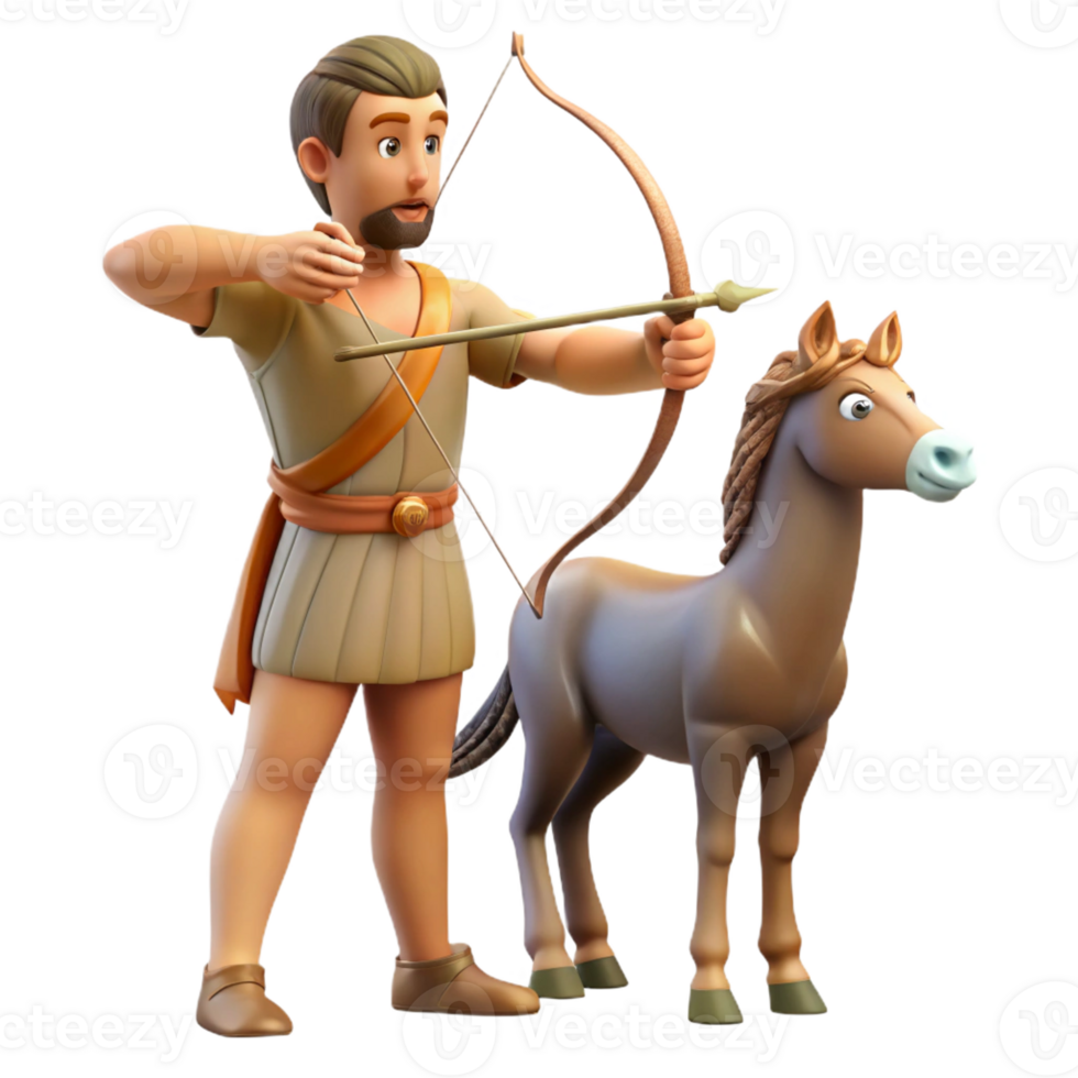 magnificent abstract A Wise Centaur Teaching Archery to a You premium png