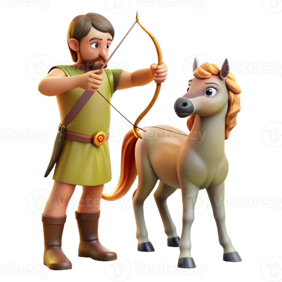 extraordinary rustic A Wise Centaur Teaching Archery to a You high resolution png