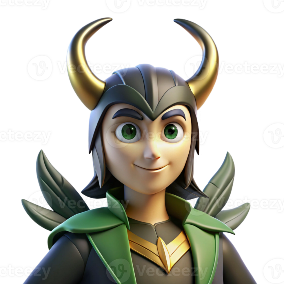 wonderful vintage A Mischievous Loki Transforming Into a Ra high resolution png