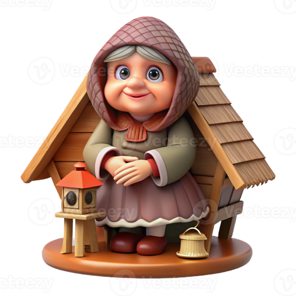 magnificent contemporary A Wise Baba Yaga Residing in Her Hut on Ch premium png