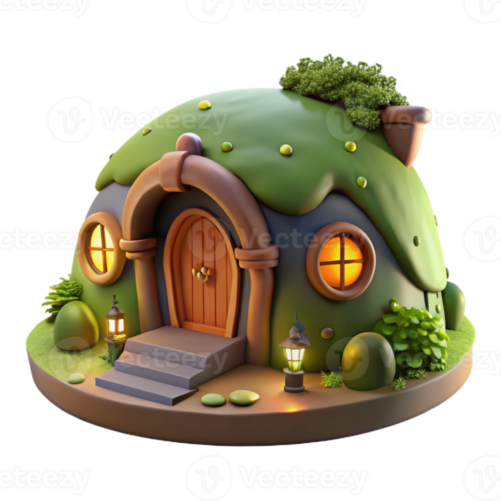 dramatic contemporary A Cozy Hobbit Style Dwelling Built Into 4K png