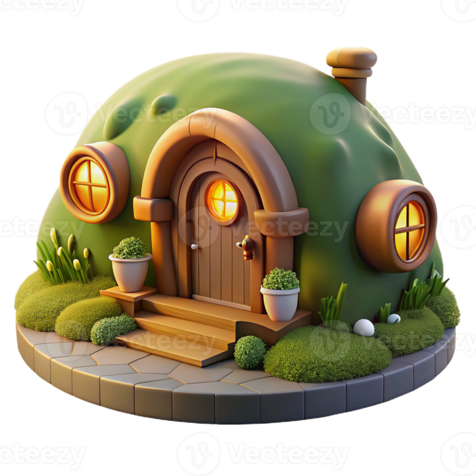 magnificent vintage A Cozy Hobbit Style Dwelling Built Into original png