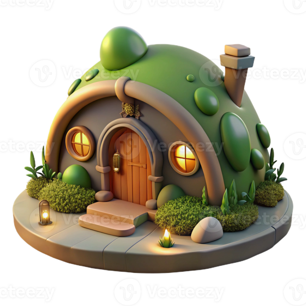 impressive classic A Cozy Hobbit Style Dwelling Built Into 4K png
