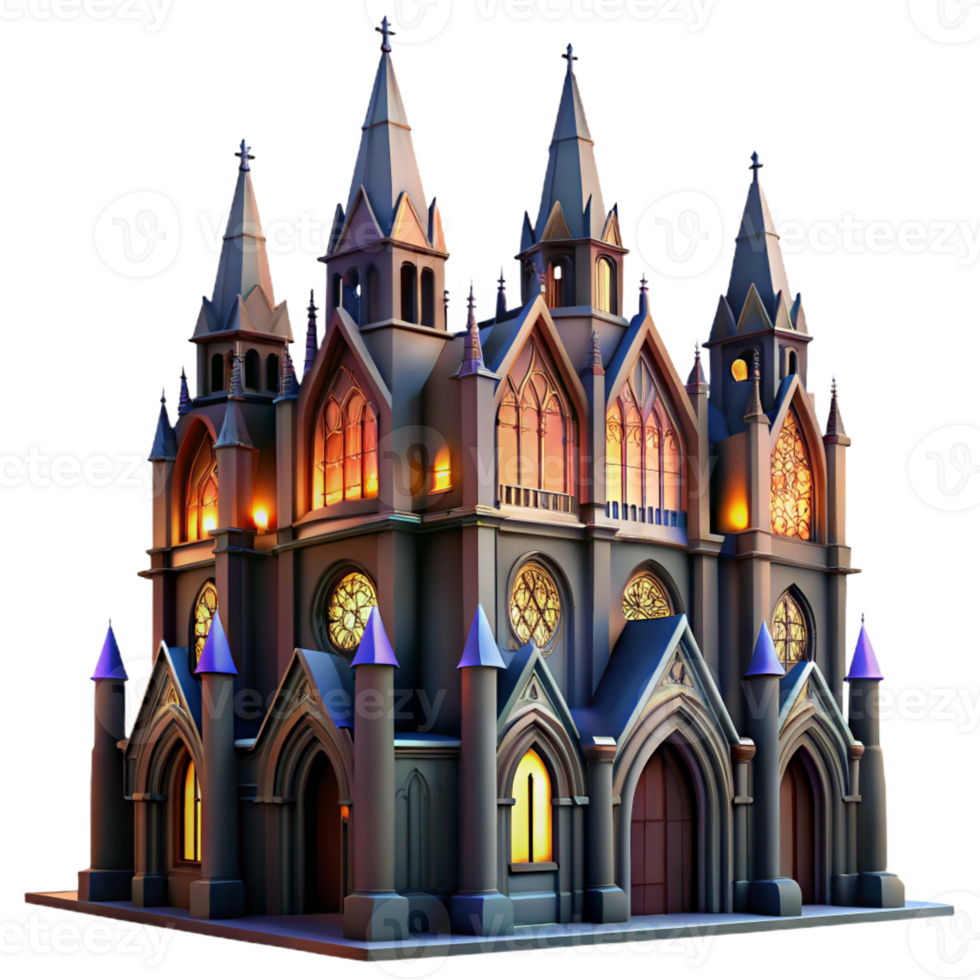 stunning minimalist A Gothic Cathedral Dramatic Chiaroscuro L detailed png