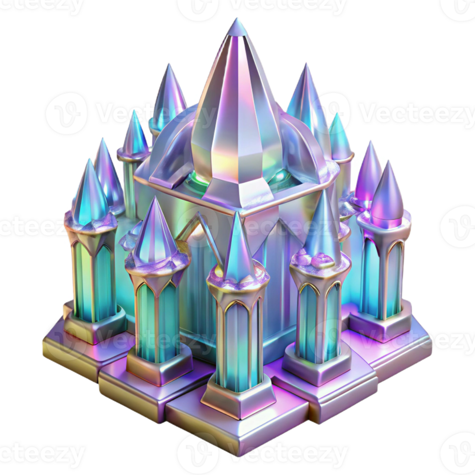 extraordinary vintage A Crystal Palace Shimmering Iridescent L detailed png