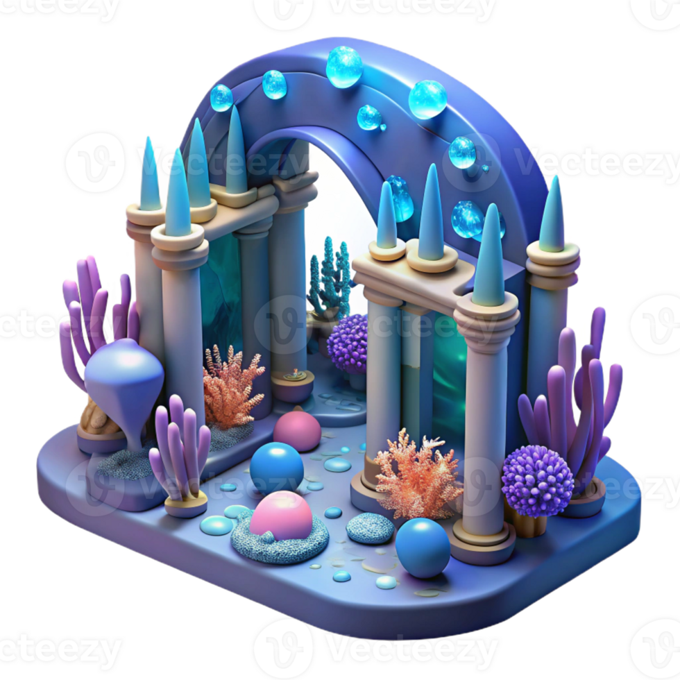 extraordinary classic An Underwater City Bioluminescent Coral high resolution png